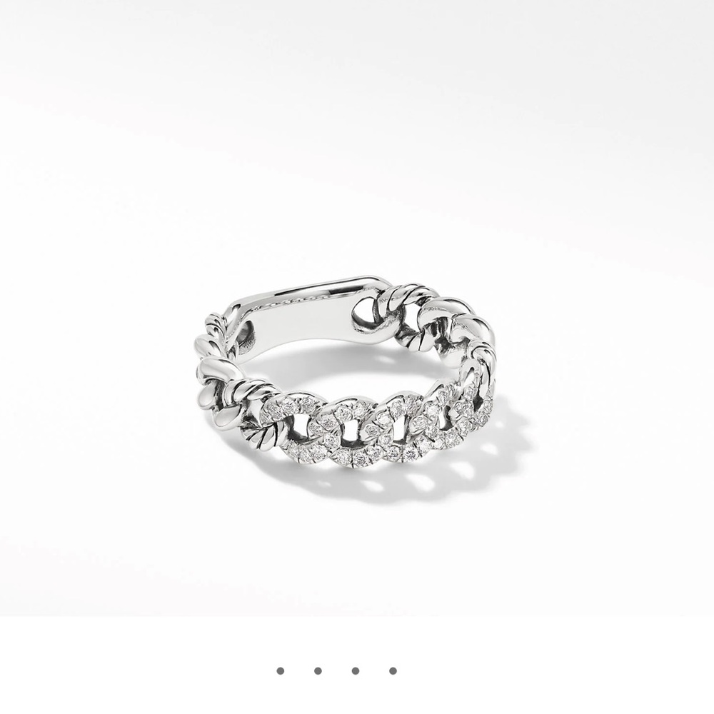 David Yurman ring with diamonds